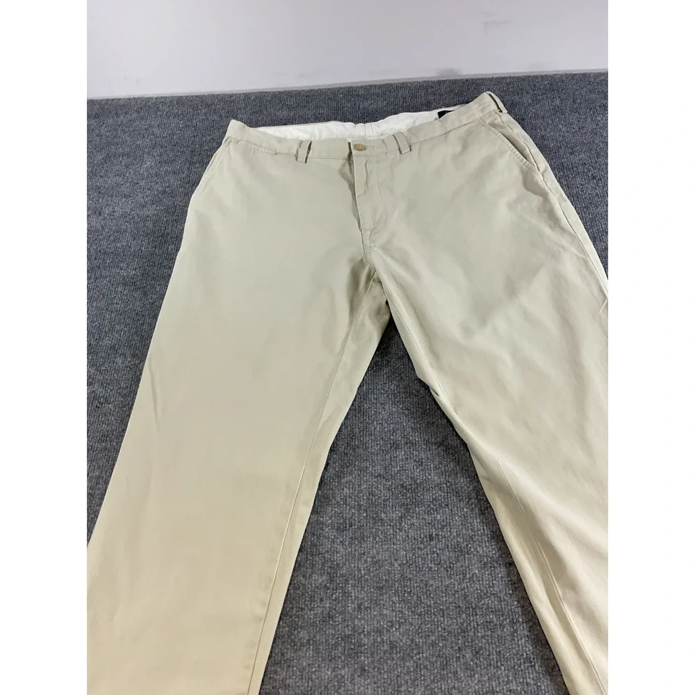 Polo Ralph Lauren Classic Fit Chino Pants Men's 38x30 Beige Khaki Flat Front Cas